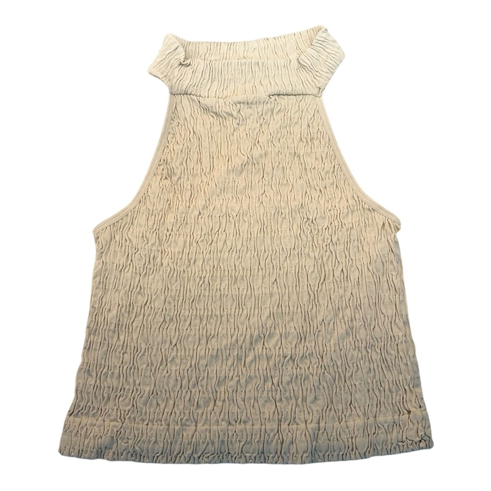 NWT Mono B‎ Racerback Tan Crop Top Size Large